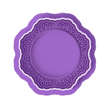 Victorian Lace Cookie Cutter & Stamp with Size Options