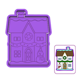 Christmas House Cookie Cutter and Stamp