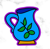 Hanukkah oil jug Cookie Cutters with Stamp Size Option