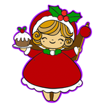 Christmas Jolly Baker Cookie Cutter and Stamp with size option