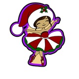 Christmas Ballerina Cookie Cutter and Stamp