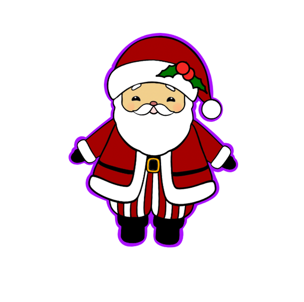 Santa Clause Cookie Cutter and Stamp