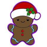 Gingerbread Man with Hat Cookie Cutter and Stamp