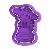 Charro Girl Cookie Cutter and Stamp with Size Options,Baptism Mexican Theme