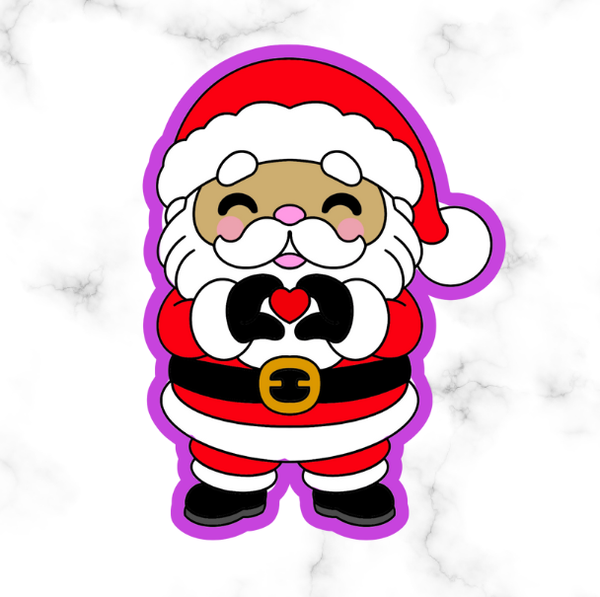 Santa Love Cookie Cutter and Stamp