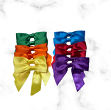 12 ct  Rainbow Bows Bows 3.15"