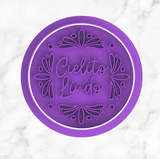 Cielito Lindo Mexican Theme Talavera Cookie Cutter and Stamp, Baby Shower Baking