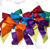 12 ct  Rainbow Bows Bows 3.15"