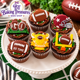 Game Day Football Silicone Mold – 6-Cavity Football, Helmet, Goal Post & Trophy Mold