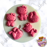 Cute Cat HK and firends Multicavity Mold