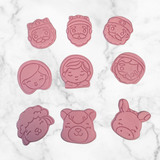 Christmas Nativity Cookie Cutter and Stamp 9 pc set