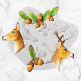 Reindeer  Christmas Silicone Mold