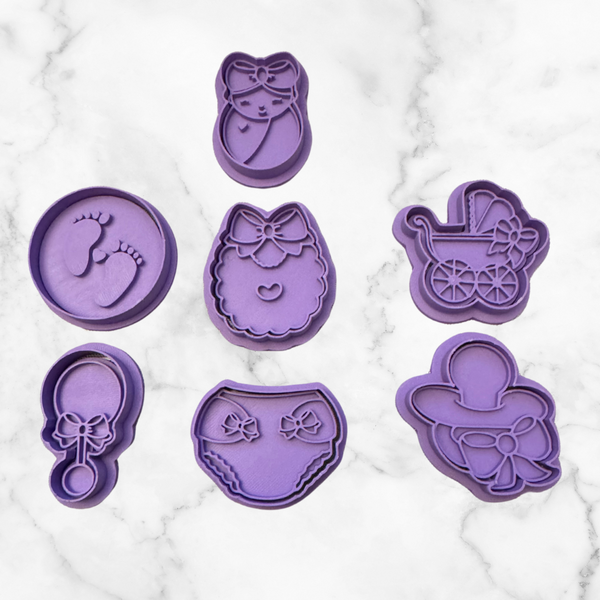 Baby Girl Cutter and Stamp Bundle