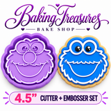 Street Monsters Cookie Cutter & Stamps 3.5 - 4.5