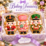 Nutcracker Sweethearts March & Melody Cookie Cutter & Embosser Stamp Set – 3 Piece Set