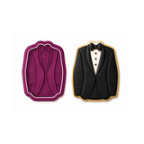 Groom Tuxedo Cookie Cutter & Stamp – Elegant Wedding Suit Cookie Cutter – Bridal Shower Fondant Embosser Tool