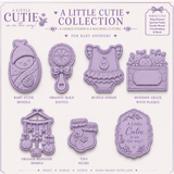 Wooden Crate with Plaque Cookie Cutter & Stamp – Little Cutie Baby Shower Fondant Embosser