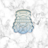 Christmas Nut Cracker Faces Cookie Cutter and Stamp Size Options