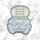 Christmas Nut Cracker Faces Cookie Cutter and Stamp Size Options