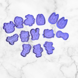 Cute Cat & friends Fondant and Cookie Cutter from Mini to 3.5