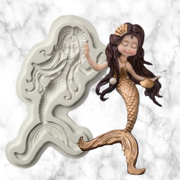 Mermaid Girl Silicone Mold
