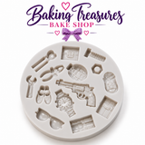Dad’s Toolbox & Accessories Silicone Mold – Tools, Watch, Sunglasses & Men’s Fondant Chocolate Mold