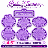 Street Monsters Cookie Cutter & Stamps 3.5 - 4.5