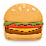 Grill Master Dad Burger Cookie Cutter & Stamp