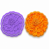 Day of the Dead Marigold Cookie Cutter & Embosser Stamp Set