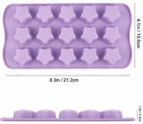 Star Silicone Mold – Mini Star Candy, Chocolate & Fondant Mold (15-Cavity)