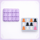 Spooky Mini Ghost Silicone Mold – 12 Cavity Halloween Treat Mold