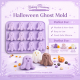 Spooky Mini Ghost Silicone Mold – 12 Cavity Halloween Treat Mold