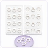 Diamond Ring Silicone Mold – Engagement Ring Candy, Soap & Cake Pop Mold
