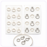 Diamond Ring Silicone Mold – Engagement Ring Candy, Soap & Cake Pop Mold