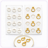 Diamond Ring Silicone Mold – Engagement Ring Candy, Soap & Cake Pop Mold