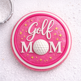 Golf Mom Glam Round Cookie Cutter & Stamp