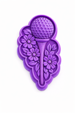 Floral Tee Time Golf Cookie Cutter & Stamp – Mother’s Day Golf Ball & Tee Design