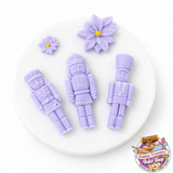 Nutcracker Silicone Mold  Holiday Fondant & Floral Decoration Mold