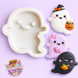 Spooky Cute Ghost Silicone Mold – Fondant & Chocolate Mold | Halloween Dessert Decor Mold