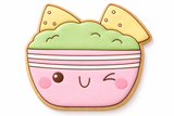 Kawaii Guacamole Bowl Cookie Cutter & Stamp – Cute Fiesta Cookie Cutter