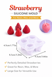 Strawberry Sweet Candle Mold – Realistic Berry Silicone Mold