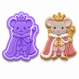 Christmas Mouse King Cookie Cutter & Embosser Stamp Set