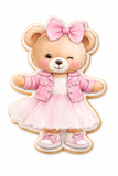 Sweet Tutu Teddy Cookie Cutter and Stamp