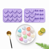 Heart Shaped Silicone Baking 12 CT