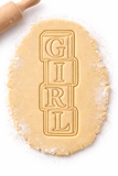 Baby Block Girl Cookie Cutter & Stamp