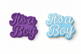 Its a Boy Script Cookie Cutter & Stamp