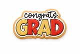 Congrats Grad Cookie Cutter & Stamp