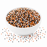 Halloween Orange, Black & White (2 oz) Nonpareils Sprinkles 2 oz