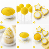 Sunshine Yellow Nonpareils – 2 oz Edible Yellow Sprinkles for Cakes, Cookies & Cake Pops