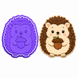 Woodland Hedgehog Cookie Cutter & Embosser Stamp Set